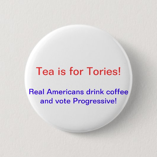 Anti-Tea Partij Ronde Button 5,7 Cm (Voorkant)