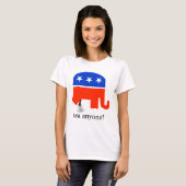 Anti-Tea Party Republican Elephant Poop T-Shirt (Voorkant volledig)