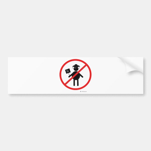 Anti-teabagger Bumpersticker (Voorkant)