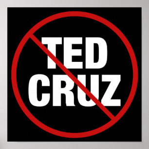 Anti Ted Cruz Texas Democraat Politiek Poster