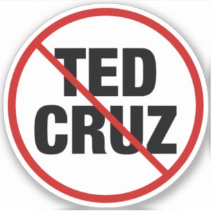 Anti Ted Cruz Texas Democraat Politiek Sticker