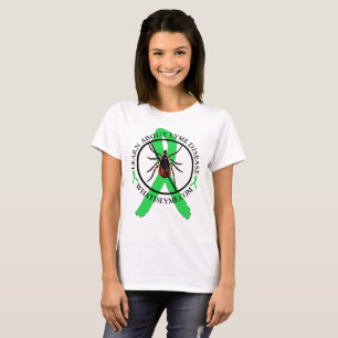 Anti-teken Lyme-ziekte bewustzijnsshirt T-shirt