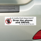 Anti-tekst en drijvende Bumpersticker (Op auto)