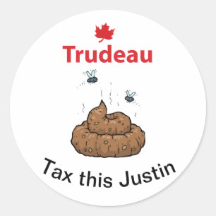 Anti-Trudeau stickers