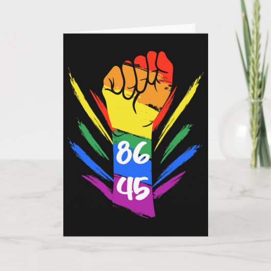 Anti Trump 8645 Lgbtq+  Kaart (Voorkant)