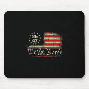 Anti Trump 8647 86 47 Amerikaanse vlag We The Peop Muismat