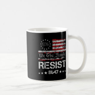 Anti Trump 8647 verzet zich tegen impeach Trump im Koffiemok