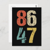 Anti-Trump - 86 47 I Briefkaart (Voorkant / Achterkant)