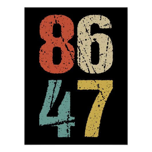 Anti-Trump - 86 47 I Perfect Poster (Voorkant)