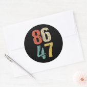 Anti-Trump - 86 47 I Ronde Sticker (Envelop)