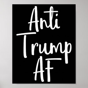 Anti-Trump AF-Shirt verzet zich tegen 45 impeachpr Poster