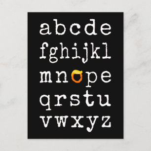 Anti-Trump alfabet - Nope V Briefkaart