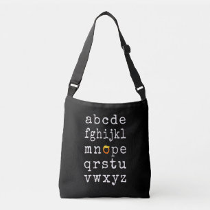 Anti-Trump alfabet - Nope V Crossbody Tas