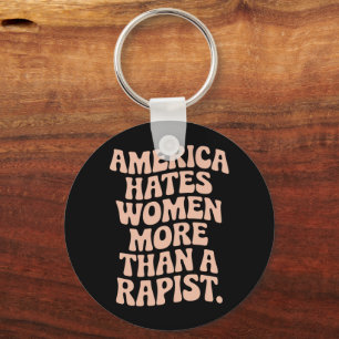 Anti Trump Anti MAGA protest feministische activis Sleutelhanger