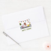 Anti Trump / Baby, Vierkante Sticker (Envelop)