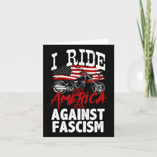 Anti-Trump biker verzet zich tegen fascisme protes Kaart