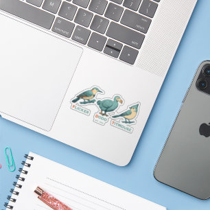 Anti Trump Bird Dodo Flicker Titmouse Sticker