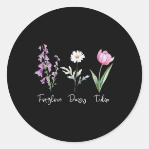 Anti Trump Bloemen Bloem Democraat President Liber Ronde Sticker