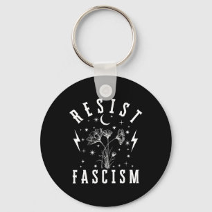 Anti-Trump Bloemenhaat Leugens en Fascisme Weersta Sleutelhanger
