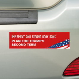 Anti-Trump boek verboden Bumpersticker