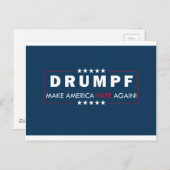 Anti-Trump Briefkaart (Voorkant / Achterkant)