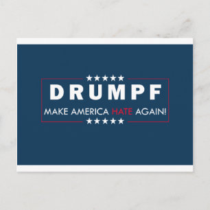 Anti-Trump Briefkaart