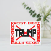 Anti-Trump Briefkaart (Staand voorkant)