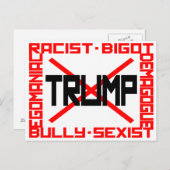 Anti-Trump Briefkaart (Voorkant / Achterkant)