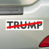 Anti Trump Bumpersticker (Op auto)