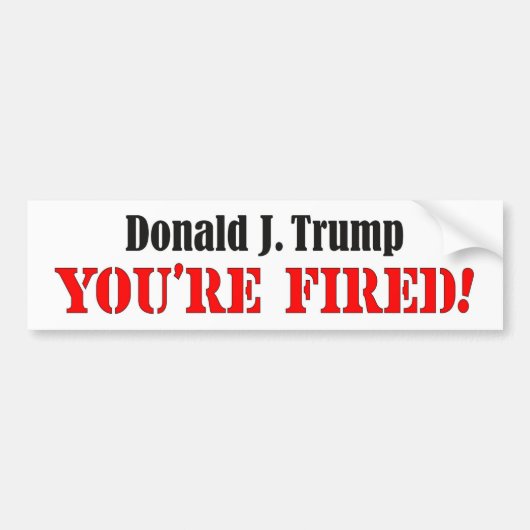Anti-Trump-Bumpersticker Bumpersticker (Voorkant)