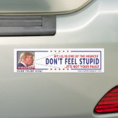Anti-Trump-Bumpersticker Bumpersticker (Op auto)