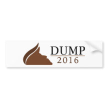 Anti-Trump-Bumpersticker (pomp) | 2016)