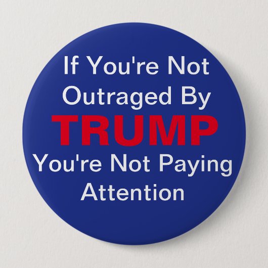 Anti-Trump-Button Ronde Button 4,0 Cm (Voorkant)