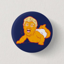 Anti-Trump-Button: TURMP CRY-BABY Ronde Button 3,2 Cm
