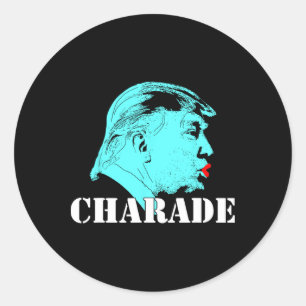 Anti-Trump Charade Protest President verzet zich t Ronde Sticker