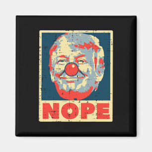 Anti Trump Clown Retro Impeach Geen Donald Magneet