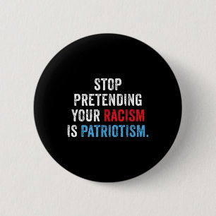 Anti Trump Co-volwassenen Anti-racisme, Zwart, Kle Ronde Button 5,7 Cm
