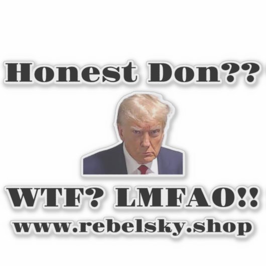 Anti-Trump Decal Sticker (Voorkant)