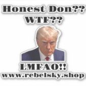 Anti-Trump Decal Sticker (Voorkant)