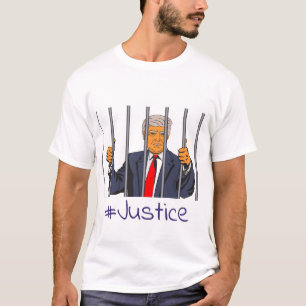 Anti Trump, Donald in de gevangenis achter de tral T-shirt