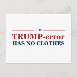 Anti-Trump Error heeft geen kleding stem pro-Biden Briefkaart