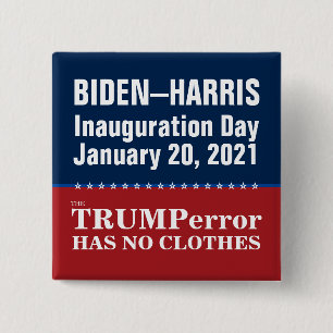 Anti-Trump-fout heeft geen Clothes Biden-opname Vierkante Button 5,1 Cm
