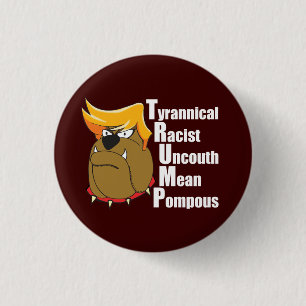Anti Trump Funny Politieke Cartoon Ronde Button 3,2 Cm