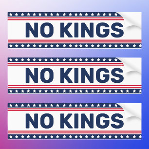 Anti-Trump: geen koningen verzetten zich Bumpersticker