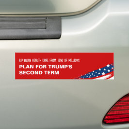 Anti-Trump Gezondheidszorg Bumpersticker