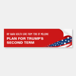 Anti-Trump Gezondheidszorg Bumpersticker