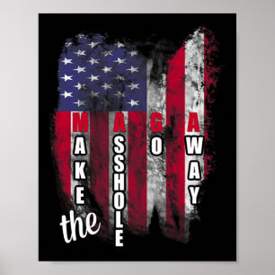 Anti Trump Grappige Mega Laat Het Gat Weggaan Slog Poster