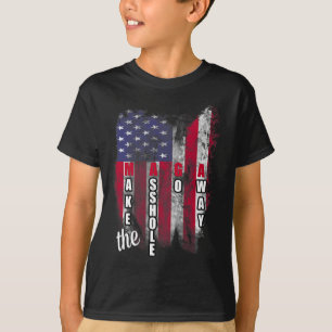 Anti Trump Grappige Mega Laat Het Gat Weggaan Slog T-shirt
