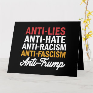 Anti-Trump Haat Leugens en Fascisme Weersta Anti-T Kaart