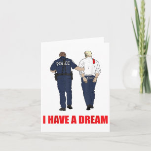 Anti Trump Ik heb een droom Politie arrestatie Tru Kaart